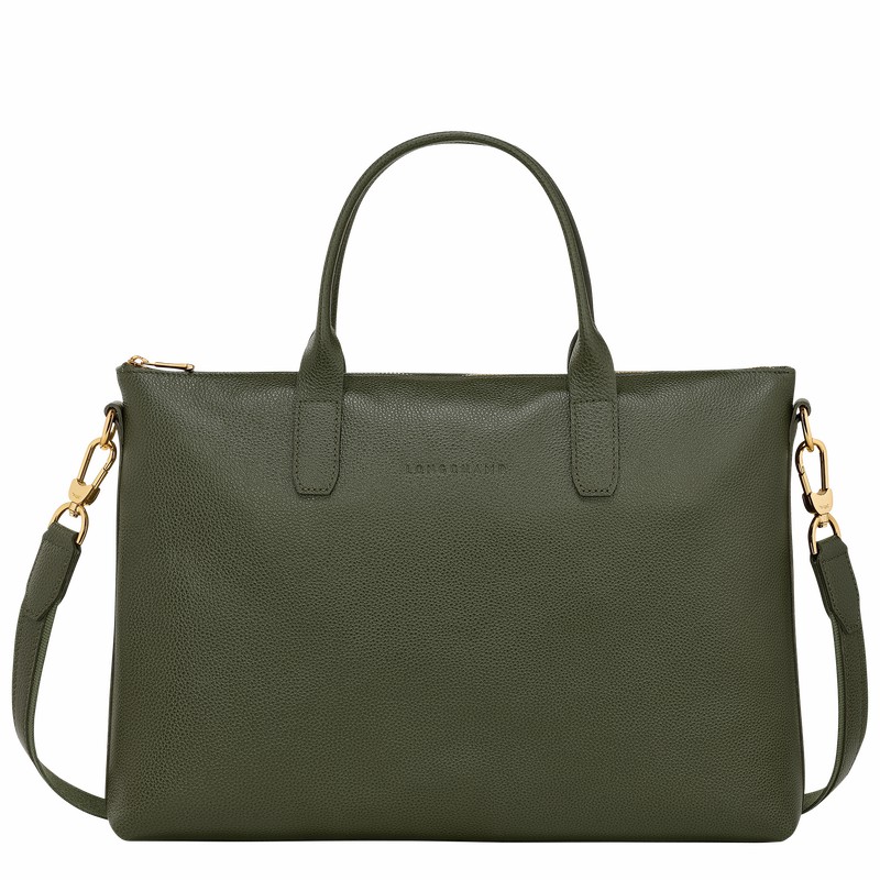 Dámské Aktovka Longchamp Le FOULONNÉ S Hnědožlutý CZ | 20032021892