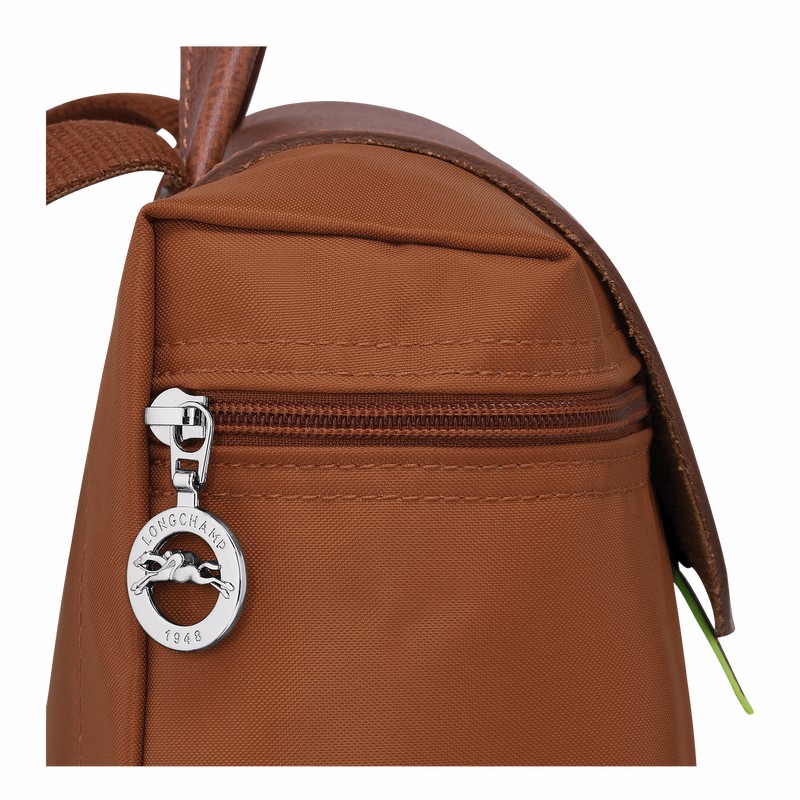 Dámské Batohy Longchamp Le Pliage Green M Hnědé CZ | L1699919504