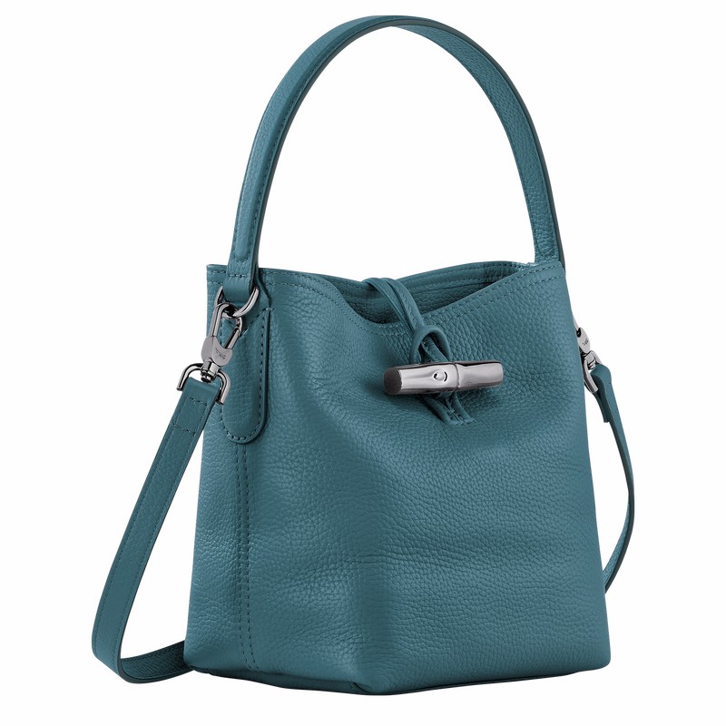 Dámské Bucket Bag Longchamp Le Roseau Essential XS Peacock CZ | 10159968P89