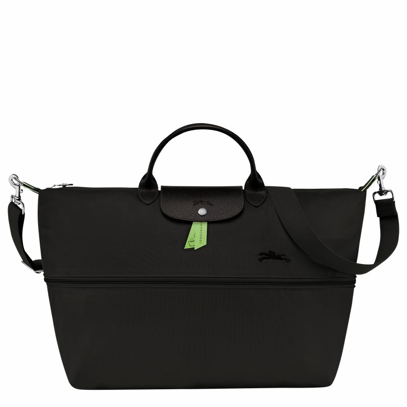 Dámské Cestovní Tašky Longchamp Le Pliage Green expandable Černé CZ | L1911919001