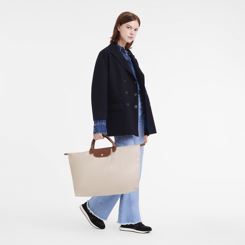 Dámské Cestovní Tašky Longchamp Le Pliage Original S Bílé CZ | L1624089P71