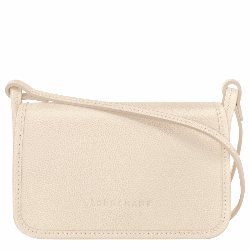 Dámské Clutch Longchamp Le FOULONNÉ XS Bílé CZ | 10133021555