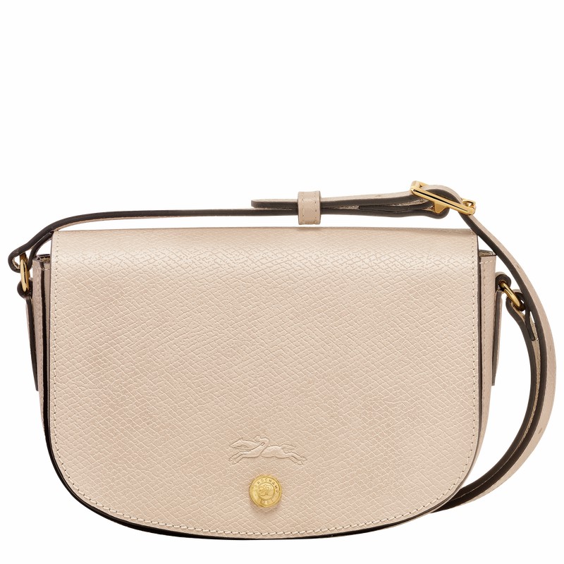 Dámské Crossbody Kabelky Longchamp ÉPURE S Bílé CZ | 10253HYZ555