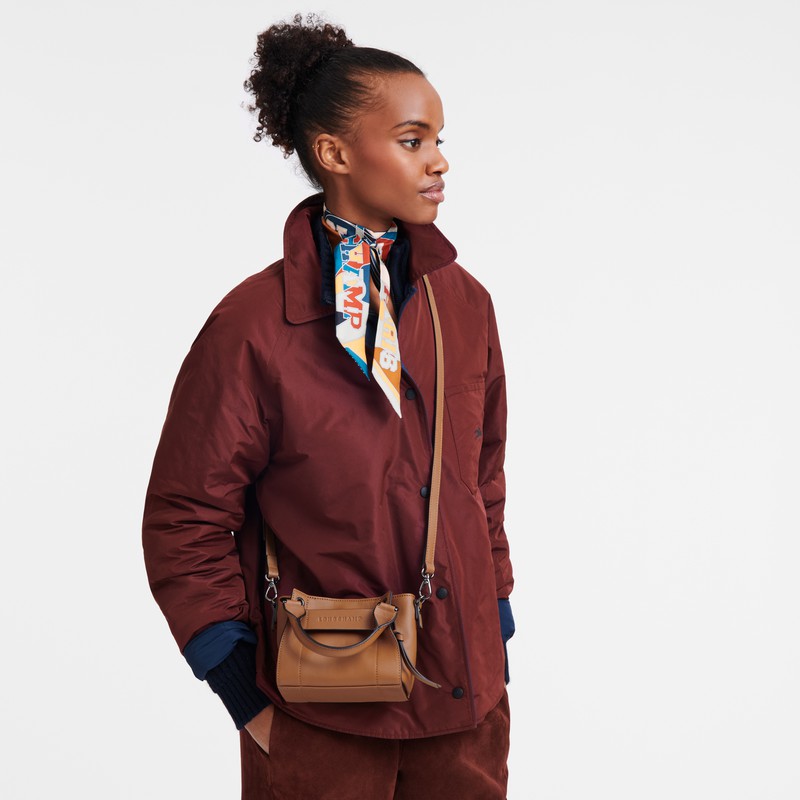 Dámské Kabelka Longchamp 3D XS Béžový CZ | 10254HCV016