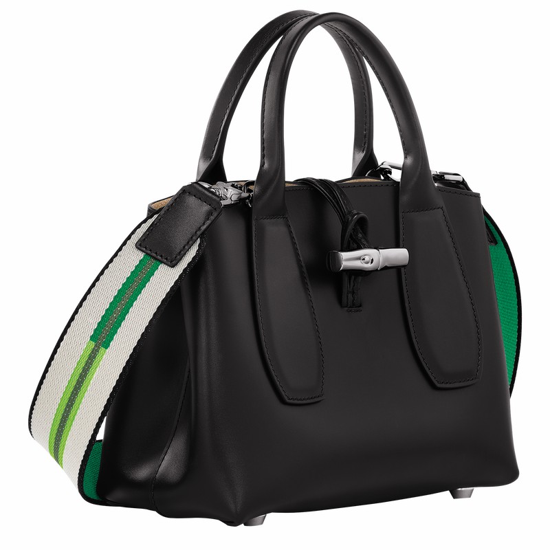 Dámské Kabelka Longchamp Le Roseau S Černé CZ | 10095HCN001