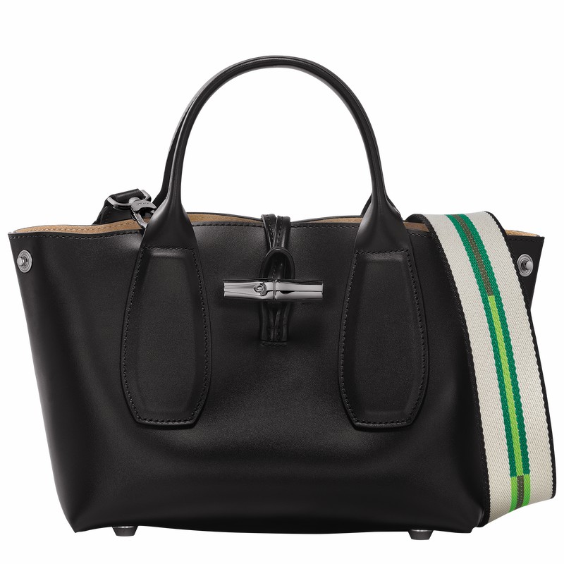 Dámské Kabelka Longchamp Le Roseau S Černé CZ | 10095HCN001
