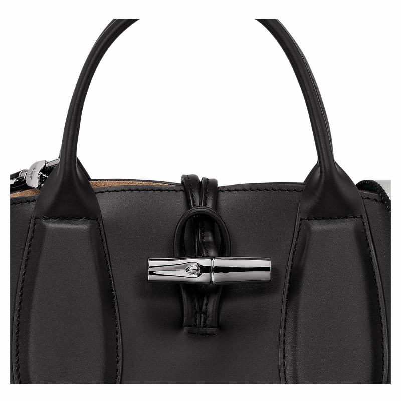Dámské Kabelka Longchamp Le Roseau S Černé CZ | 10095HCN001