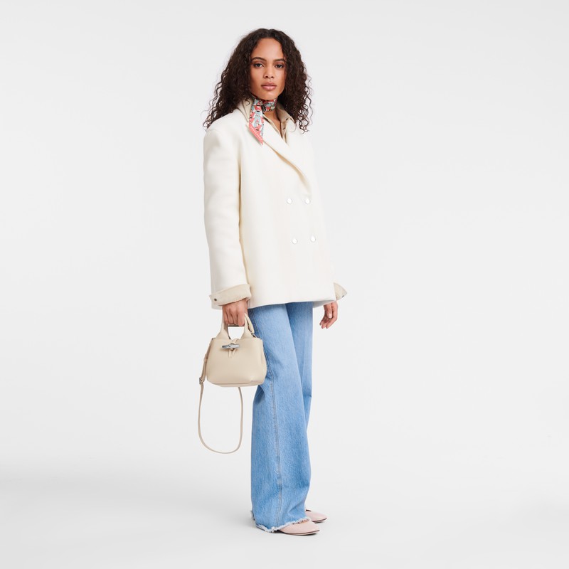 Dámské Kabelka Longchamp Le Roseau XS Bílé CZ | 10278HFP555