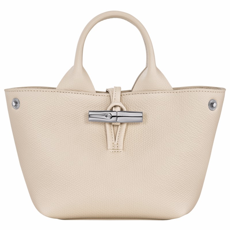 Dámské Kabelka Longchamp Le Roseau XS Bílé CZ | 10278HFP555