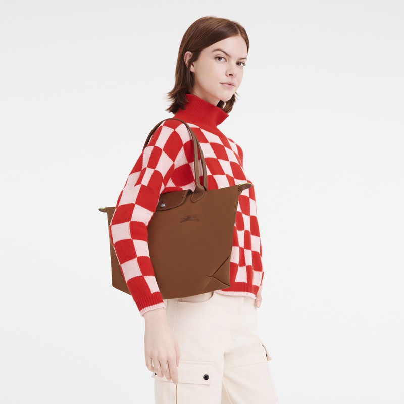 Dámské Přebalovací Tašky Longchamp Le Pliage Green M Hnědé CZ | L2605919504