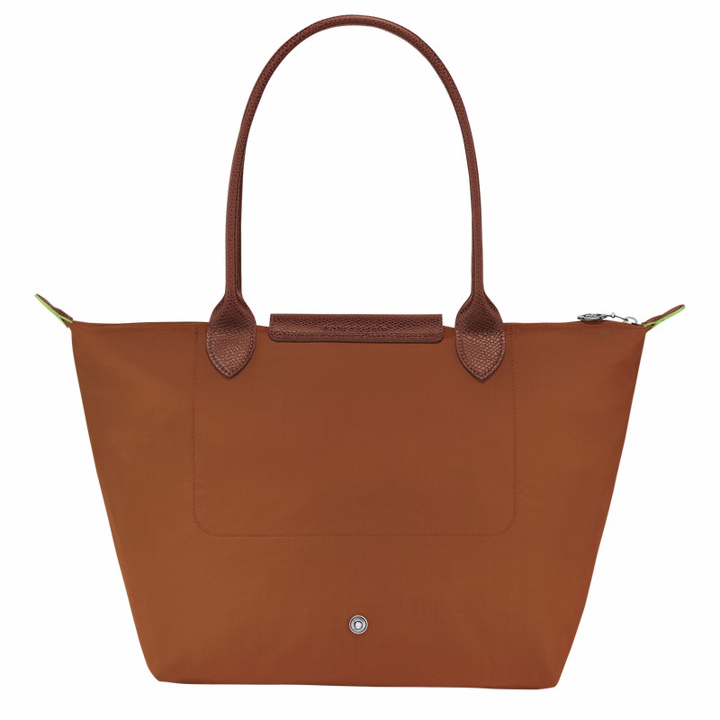 Dámské Přebalovací Tašky Longchamp Le Pliage Green M Hnědé CZ | L2605919504