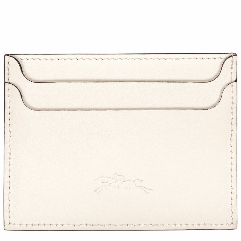 Dámské Pouzdro na Karty Longchamp Le FOULONNÉ Bílé CZ | L3218HFI037