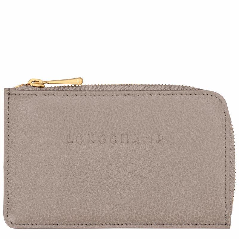 Dámské Pouzdro na Karty Longchamp Le FOULONNÉ Šedé CZ | 30036021P55