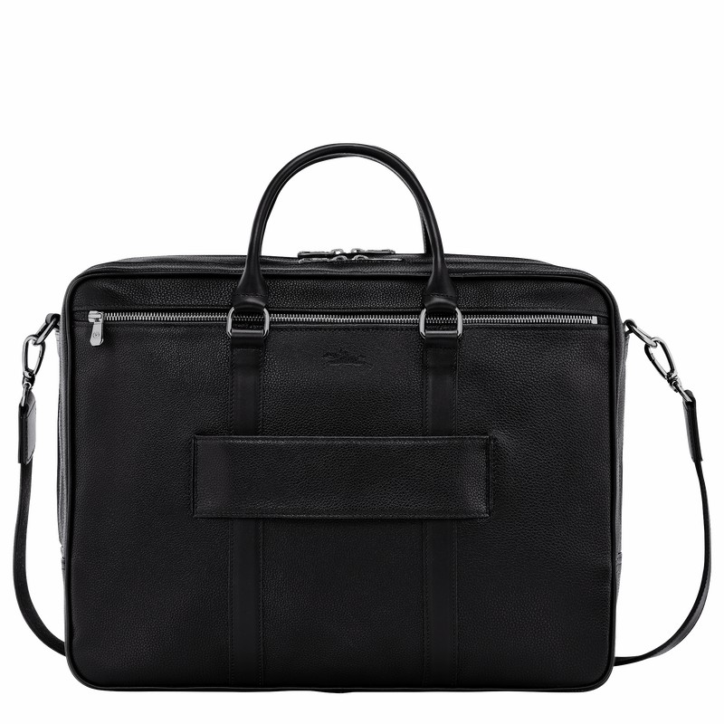 Pánské Aktovka Longchamp Le FOULONNÉ L Černé CZ | L2129021047-