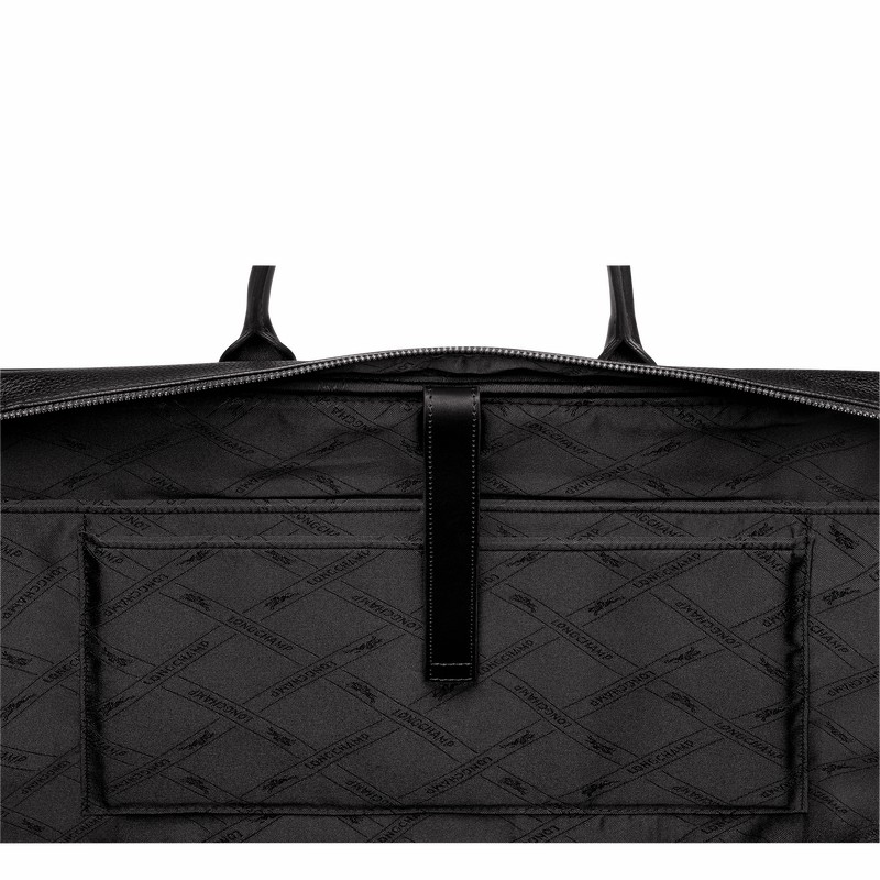 Pánské Aktovka Longchamp Le FOULONNÉ L Černé CZ | L2129021047-
