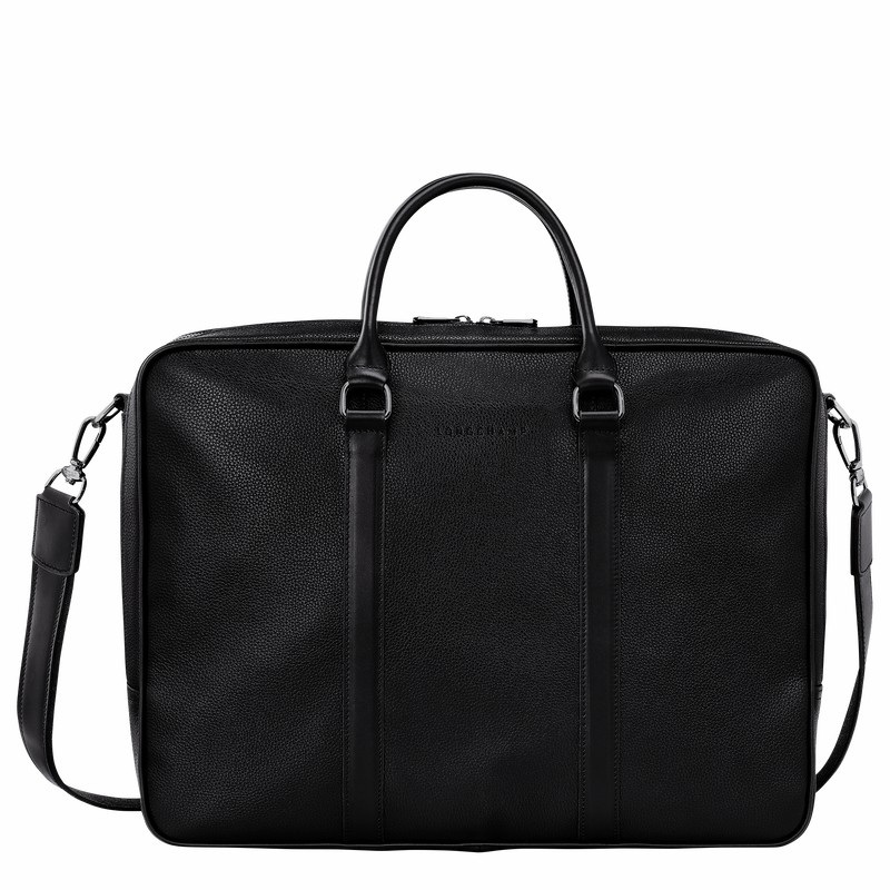 Pánské Aktovka Longchamp Le FOULONNÉ L Černé CZ | L2129021047-
