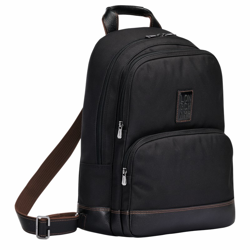 Pánské Batohy Longchamp Boxford Černé CZ | L1475080001