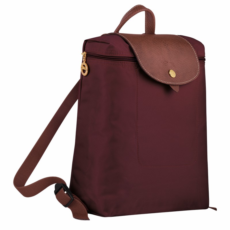 Pánské Batohy Longchamp Le Pliage Original M Vínové CZ | L1699089P87-