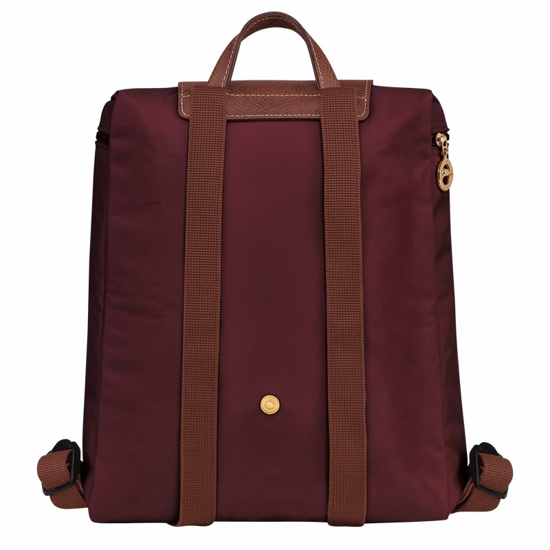 Pánské Batohy Longchamp Le Pliage Original M Vínové CZ | L1699089P87-