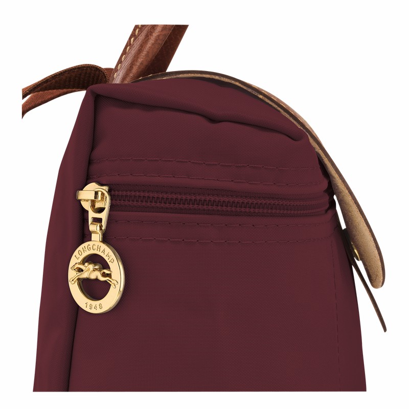 Pánské Batohy Longchamp Le Pliage Original M Vínové CZ | L1699089P87-