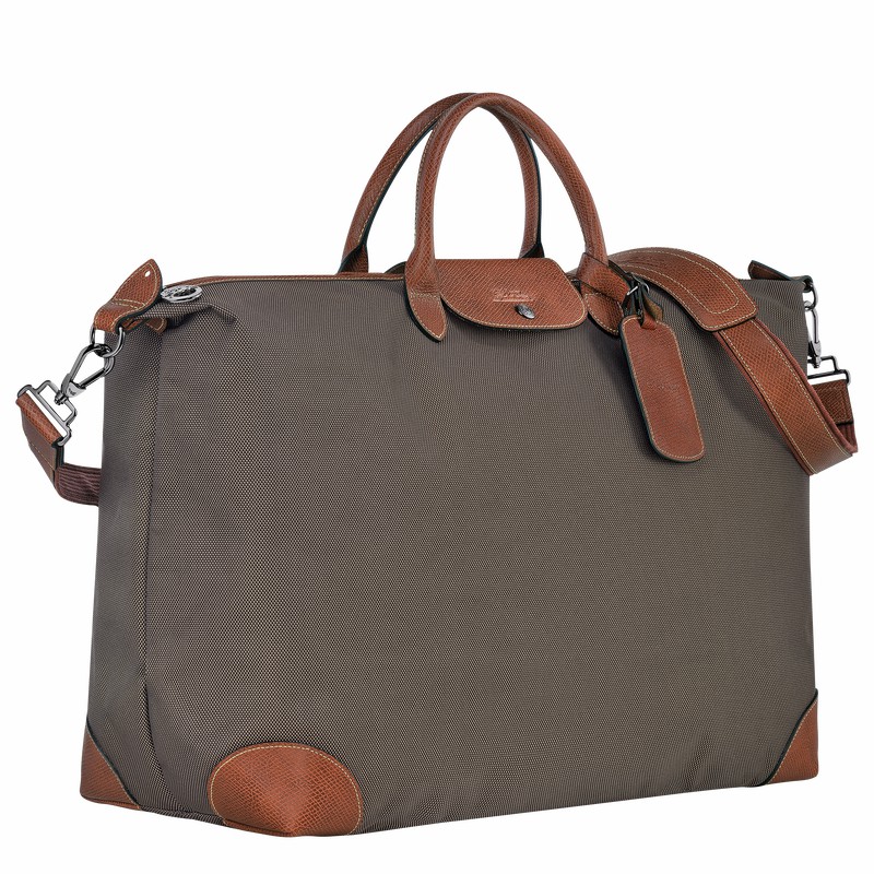 Pánské Cestovní Tašky Longchamp Boxford M Hnědé CZ | L1625080042-