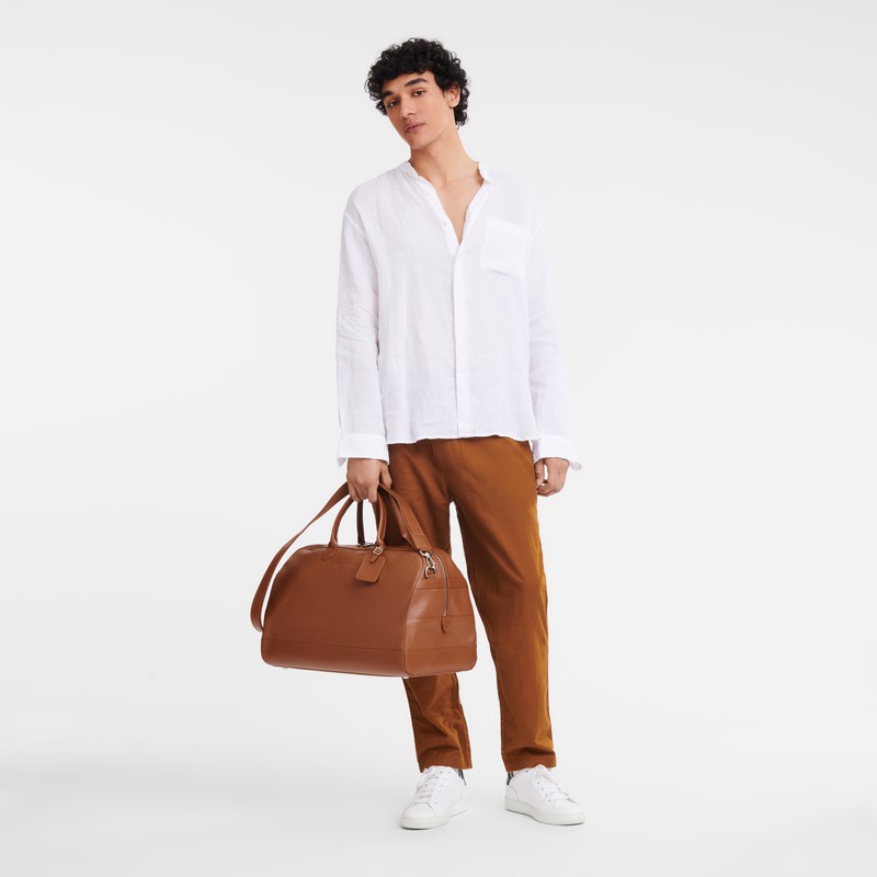Pánské Cestovní Tašky Longchamp Le FOULONNÉ M Caramel CZ | L1302021F72-