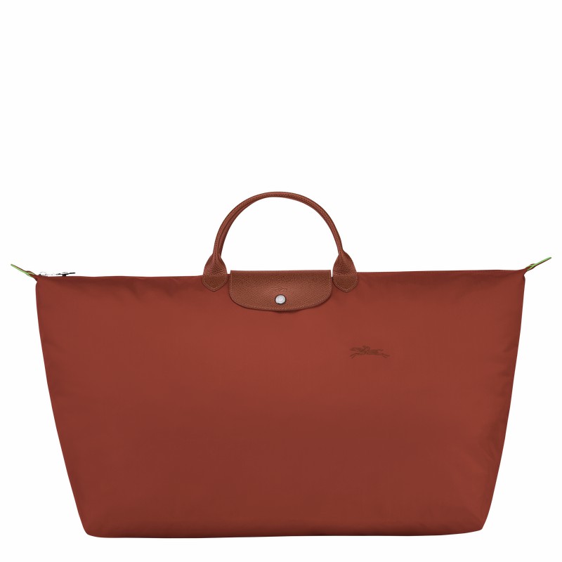 Pánské Cestovní Tašky Longchamp Le Pliage Green M Hnědé CZ | L1625919404-